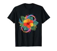 Hibiscus hawaïen Fleur Tropicale Paradis d'été T-Shirt