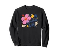 Hibiscus Rose et Coquillages Sweatshirt