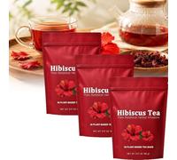 Hibiscus Tea Bag,Natural Flower Tea,Refreshing Flower Taste,Caffeine-Free Drink Wellness T-ea,Support Body Health,30bag/Pack (3 Pack)