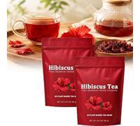 Hibiscus Tea Bag,Natural Flower Tea,Refreshing Flower Taste,Caffeine-Free Drink Wellness T-ea,Support Body Health,30bag/Pack (2 Pack)