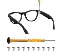 HiBloks Ensemble de tournevis et vis pour lunettes Ray-Ban Meta Wayfarer/Skyler/Headliner Gen 2 et Oakley Meta HSTN, comprend 1 tournevis et 10 vis pour lunettes intelligentes Meta Gen 2