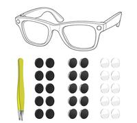 HiBloks Kit cache-lumière pour Ray-Ban Meta Wayfarer/Skyler/Headliner Gen 2 & Oakley Meta HSTN. Contient 10x stickers anti-LED, 10x protections verres, 10x pare-soleil