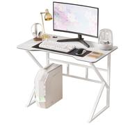 Hiborth Bureau Gaming 40 Pouces 100 cm, Bureau PC Gamer Ergonomique avec Plateau Fibre de Carbone, Structure Acier, Passe-câbles, pour Bureaus à Domicile et au Bureaus (100cm)