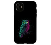 Hibou à Plumes Forêt Sage, mystère, Clair de Lune Coque pour iPhone 11