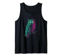 Hibou à Plumes Forêt Sage, mystère, Clair de Lune Débardeur