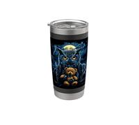Hibou Anime Gothique Ours en peluche Gothique Anime Chouette Gobelet isotherme en acier inoxydable double paroi