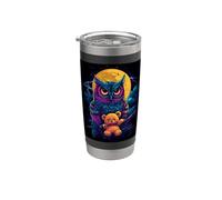 Hibou Anime Gothique Ours en peluche Gothique Anime Chouette Gobelet isotherme en acier inoxydable double paroi