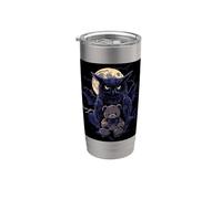 Hibou Anime Gothique Ours en peluche Gothique Anime Chouette Gobelet isotherme en acier inoxydable double paroi