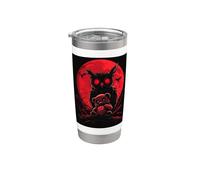 Hibou Anime Gothique Ours en peluche Gothique Anime Chouette Gobelet isotherme en acier inoxydable double paroi