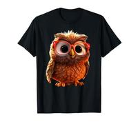 Hibou avec Lunettes de Soleil Chouette Effraie Hibou T-Shirt