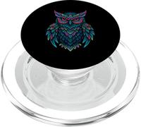 Hibou aztèque Maya mythologie tribale Racines d'art indigène PopSockets PopGrip pour MagSafe