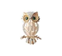 Hibou Broche Élégant Cristal Animal pour Femmes pour Vestes Châles À La Mode Accessoire