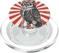 Hibou Casque Microphone Musique Rock Rétro Vintage PopSockets PopGrip pour MagSafe