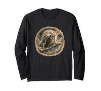 Hibou Chemise Esprit de méditation Moine Zen Manche Longue