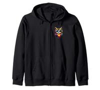 Hibou Coloré Couleurs Arc-en-Ciel Pop Art Grand-duc Hiboux Sweat à Capuche