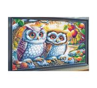 Hibou dans Un Cadre 1000 Pieces Casse-tête Expert Confirmé en Carton Haute Densité Épais Accompagnement d'animal de Compagnie Très Difficile Anti-Stress Loisir Créatif Cadeau Fête des Pères Premium 1