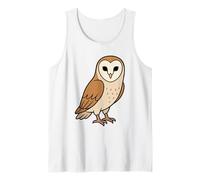 Hibou de Dessin animé aux Grands Yeux écarquillés, Mignon Amateur d'oiseaux Débardeur