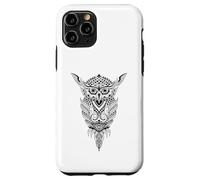 Hibou de Nuit Tribal - Rétro Vintage Sagesse Nature Animal Oiseau Coque pour iPhone 11 Pro
