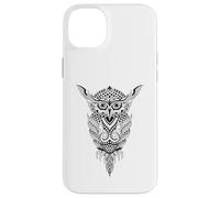 Hibou de Nuit Tribal - Rétro Vintage Sagesse Nature Animal Oiseau Coque pour iPhone 14 Plus