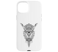 Hibou de Nuit Tribal - Rétro Vintage Sagesse Nature Animal Oiseau Coque pour iPhone 15 Plus