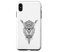 Hibou de Nuit Tribal - Rétro Vintage Sagesse Nature Animal Oiseau Coque pour iPhone XS Max