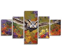 Hibou Diamond Painting Adulte, Diamond Painting Animal Lot de 5 Peinture Diamant DIY Peinture Numero Adulte Loisir Creatif Enfant Broderie Strass Kit Mosaique pour Decoration Maison 200x100cm, Model8