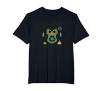 Hibou écologique « Give a Hoot Don't Pollute » T-Shirt, Homme Grandes Tailles, Noir, 4X Tall