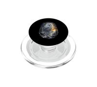 Hibou enneigé Coucher de Soleil Faune Art Arctique Oiseau Nature Graphique PopSockets PopGrip pour MagSafe