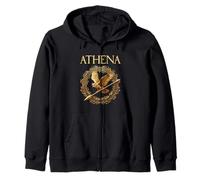 Hibou et Lance - Symboles Athéna - Déesse Grecque - Mythologie Grecque Sweat à Capuche
