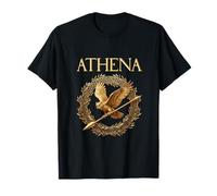 Hibou et Lance - Symboles Athéna - Déesse Grecque - Mythologie Grecque T-Shirt