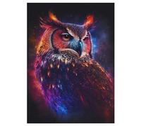 Hibou étoilé Puzzle De 300 Pièces pour Adultes, Adolescents Et Enfants Puzzles, Décompression Intellectuelle, Jeu Familial Amusant 42×30cm