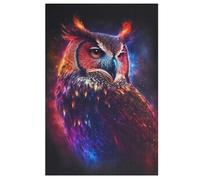 Hibou étoilé Puzzle en Bois 1000 Pièces pour Adultes Et Enfants, Puzzles Impossible, Jeu De Patience Coloré, À Partir De 12 Ans (78×53cm)