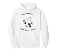 Hibou Fatigué Café Livre Sagesse Drôle Sweat à Capuche