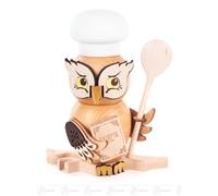 Hibou Fumeur NEU Erzgebirge 17 Cm X 20,5 Cm X 14 Cm
