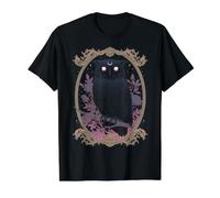 Hibou Goth Occulte Creepy Gothic Eldritch Dark Academia T-Shirt Graphique avec Valeur, Homme, Noir, L