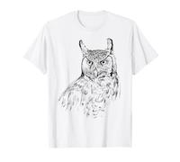 Hibou Grand-duc Oiseau Rapaces Ornithologue T-Shirt