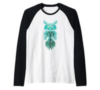 Hibou Haida Eagle Owl Mythologie Indian Warrior Art Manche Raglan