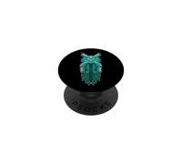 Hibou Haida Eagle Owl Mythologie Indian Warrior Art PopSockets PopGrip Adhésif