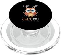 Hibou, J'aime Bien Les hiboux Ok PopSockets PopGrip pour MagSafe