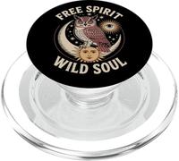Hibou lune soleil étoiles nature mystique magie bohème vibes PopSockets PopGrip pour MagSafe