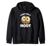 Hibou Mignon Aux Yeux Globuleux Owl I Don't Give A Hoot Sweat à Capuche