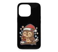 Hibou Mignon sur Branche avec Bonnet de Père Noël Coque pour iPhone 13 Pro