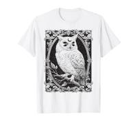 Hibou Occulte Creepy Gothic Eldritch Dark Academia Horroer T-Shirt