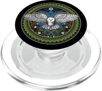 Hibou Oiseau Floral Nature Forêt Botanique Géométrie Sacrée PopSockets PopGrip pour MagSafe