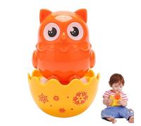 Hibou Panda Mouton Tumblers Wobbler Jouets | Jouet d'éducation précoce de hochet de main de gobelet, jouet sensoriel développement de la main de hochet de secousse d'animal, jouets de bébé de gobelet