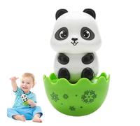 Hibou Panda Mouton Tumblers Wobbler Jouets | Jouet d'éducation précoce de hochet de main de gobelet, jouet sensoriel développement de la main de hochet de secousse d'animal, jouets de bébé de gobelet