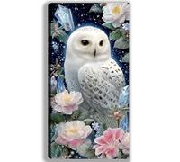 Hibou Peinture par Numero Adulte Fleur Peinture Numero Adulte et Enfant, DIY Paint by Numbers avec 20x40cm Toile + Acryliques + Pinceaux + Images de Référence, Decoration Chambre, Cadeau Femme,-fu116u
