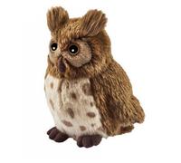 Hibou Peluche 18 cm - ANIMA - PELUCHES/Animaux - Beige - Dès 3 ans