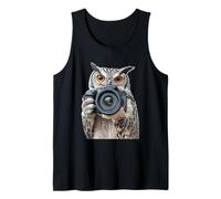 Hibou Photographe Photographe Caméra Débardeur