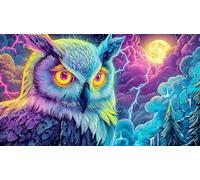 Hibou Puzzle 1000 pièces Educa Jeu D'Intelligence Décoration Intérieure Jeu éducatif Challenge Toy pour Adultes & Enfants des 14 Ans 38x52cm/1000pcs